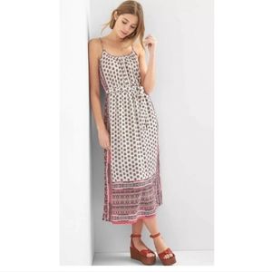 Gap Mosaic Print Pink Maxi Dress